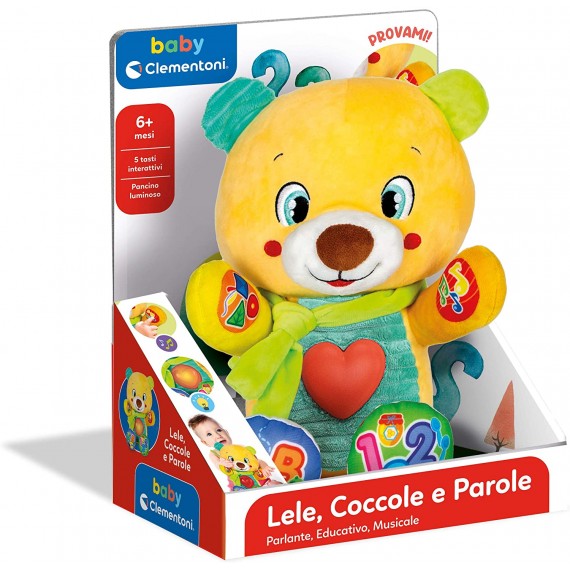 Clementoni 17398 Lele Coccole e Parole Orsetto Peluche