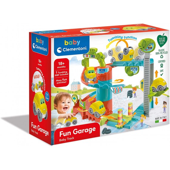 Clementoni 17404 Fun Garage Baby Track Set di Gioco