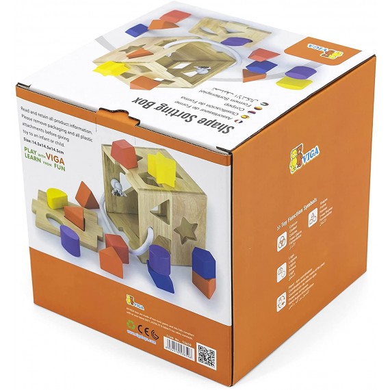 Viga 536596 Cubo a incastro in legno