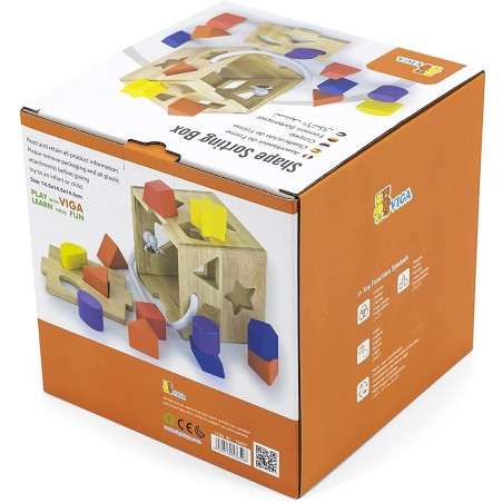 Viga 536596 Cubo a incastro in legno