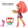 Cave Club GNL96 ​Playset Merenda Preistorica con Bambola Emberly Dinosauro Domestico e Accessori