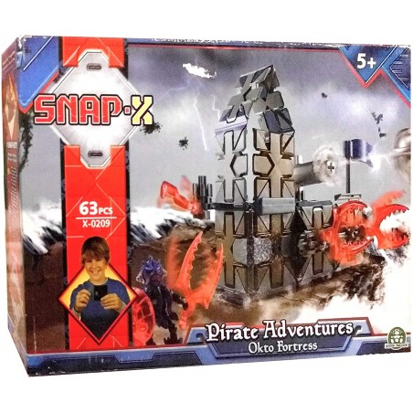 Giochi Preziosi SnapX Pirate Adventures Okto Fortress X-0209 63 pezzi