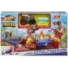 Hot Wheels HFB12 Monster Trucks Playset Distruzione Suprema e 3 Macchinine con Lanciatore