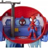 Hasbro Spidey and his Amazing Friends Webquarters playset con luci e Suoni Include Un Personaggio e Un Veicolo