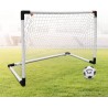 Mondo 18054 - Set Porta Calcio Media "2 in 1", 1 Porta 183 X 121 Cm o 2 Porte 91,5 X 63 Cm, 1 Palla, 1 Pompa