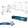 Mondo 18054 - Set Porta Calcio Media "2 in 1", 1 Porta 183 X 121 Cm o 2 Porte 91,5 X 63 Cm, 1 Palla, 1 Pompa