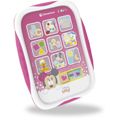 Clementoni Disney 17667 Baby Minnie Giocattolo Topolina Primo Tablet Bambini 9 Mesi