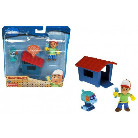 Fisher Price M4844 Handy Manny Tuttofare Set Cuccia Fai-Da-Te Fix-It Doghouse