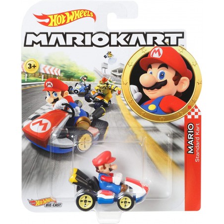 Hot Wheels GBG26 Mario Standard Kart Veicolo Giocattolo in Metallo Pressofuso
