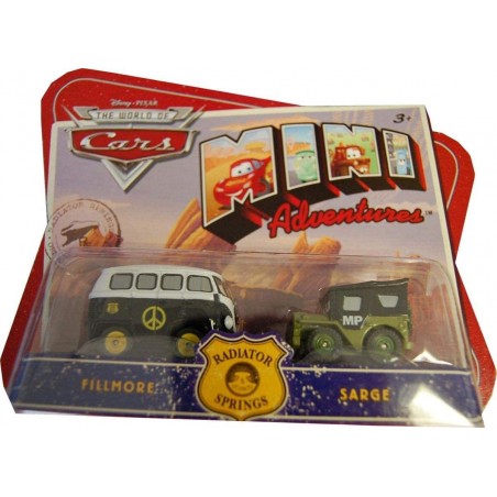 Mattel Disneys Cars Mini Adventures Radiator Springs Fillmore & Sarge