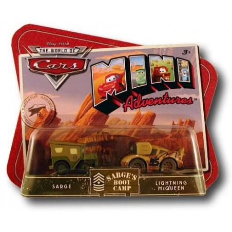 Pixar Cars Mini Adventures Sarge's boot camp Sarge e Saetta McQueen
