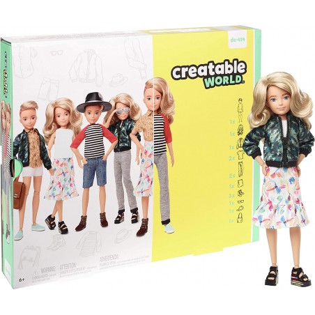Creatable World GGT67 Kit Deluxe Bambola con Accessori DC-414