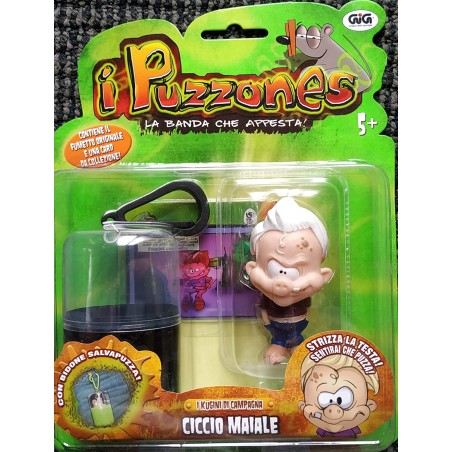 Puzzones La Banda Che Appesta con Bidone Salvapuzza Fumetto Originale e Card da Collezione Ciccio Maiale