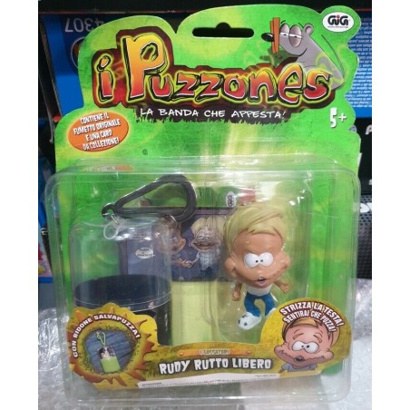 Puzzones La Banda Che Appesta con Bidone Salvapuzza Fumetto Originale e Card da Collezione Rudy rutto libero