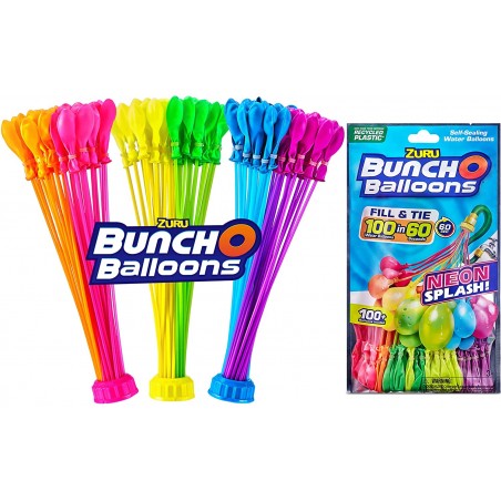 Bunch O Balloons Neon Splash Colore 3 Pack ‎56421