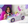 Barbie Extra Cabrio con Auto Argentata e Cagnolino 1Top e 2 Paia di Scarpe Piscina per Cuccioli