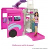 Barbie Camper dei Sogni con Scivolo e Piscina 2 Cuccioli 7 Aree Gioco HCD46