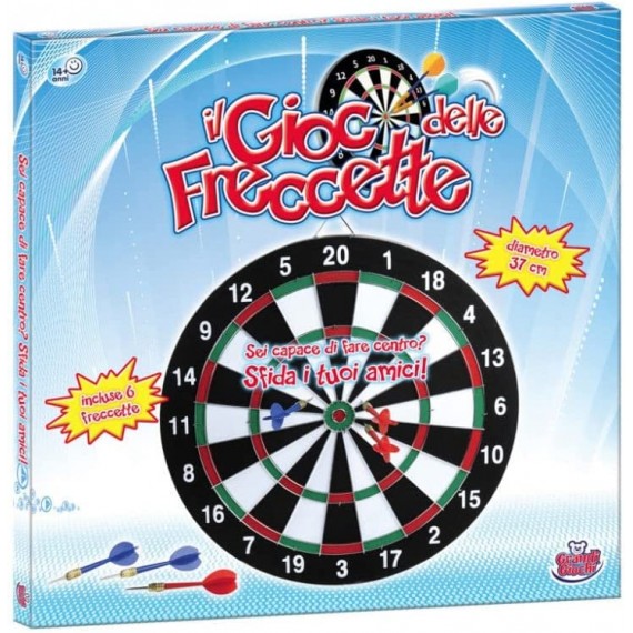 Il Gioco delle Freccette Bersaglio in Legno con 6 Freccette Diam 37 cm