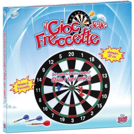 Il Gioco delle Freccette Bersaglio in Legno con 6 Freccette Diam 37 cm
