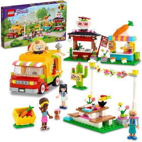 LEGO Friends 41701 Il Mercato dello Street Food Include Camion dei Tacos e Bar dei Frullati