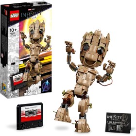 LEGO Marvel 76217 Io Sono Groot con Modellino Marvel dei Guardiani della Galassia