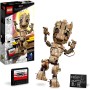 LEGO Marvel 76217 Io Sono Groot con Modellino Marvel dei Guardiani della Galassia