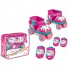Set Pattini Regolabili in Borsa trasparente Unicorno colore Rosa Mondo 28511