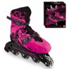 Pattini Rosa Nero Taglia 33-36 28514 Mondo