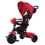 Triciclo Bambini Passeggino QPlay Cosy 4in1 a Spinta con Maniglione Direzionabile