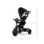 Triciclo Bambini Passeggino QPlay Cosy 4in1 a Spinta con Maniglione Direzionabile