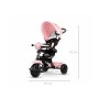 Triciclo Bambini Passeggino QPlay Cosy 4in1 a Spinta con Maniglione Direzionabile