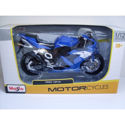 Maisto Moto Modello 1:12 Yamaha YZF-R1 Blu 31102