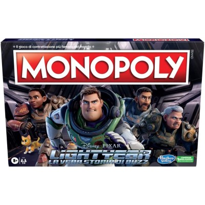 Monopoly F8046 : Edizione Lightyear di Disney Pixar gioco da tavolo per famiglie e bambini