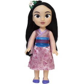 Jakks Pacific 95564 Disney Princess Principessa Mulan 38cm con bellissimi occhi scintillanti abito scarpette e tiara