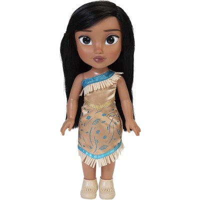 Jakks Pacific 95567 Disney Princess Principessa Pocahontas 38cm con bellissimi occhi scintillanti abito scarpette e tiara