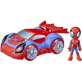 Hasbro F453 Marvel Spidey e i suoi fantastici amici veicolo Web-Crawler con tecnologia Glow Tech con luci e suoni