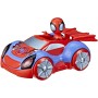 Hasbro F453 Marvel Spidey e i suoi fantastici amici veicolo Web-Crawler con tecnologia Glow Tech con luci e suoni