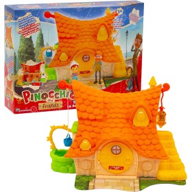 Giochi Preziosi PNH05000 Pinocchio Playset Con Doppia Ambientazione Casa E Negozio Di Giocattoli Di Geppetto Con 2 Personaggi