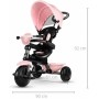 Triciclo 4in1 con Maniglione Direzionabile e Cappottina Parasole 7811 Pink