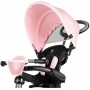 Triciclo 4in1 con Maniglione Direzionabile e Cappottina Parasole 7811 Pink