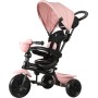 Triciclo 4in1 con Maniglione Direzionabile e Cappottina Parasole 7811 Pink