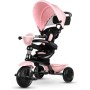 Triciclo 4in1 con Maniglione Direzionabile e Cappottina Parasole 7811 Pink