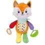 Clementoni 17792 Happy Fox Peluche Neonato per primi approcci multisensoriali 100% Lavabile
