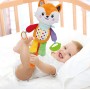 Clementoni 17792 Happy Fox Peluche Neonato per primi approcci multisensoriali 100% Lavabile