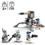 LEGO Star Wars 75345 Battle Pack Clone Troopers Legione 501 con Cannone Giocattolo Anticarro AV-7 e Shooter più 4 minifigure