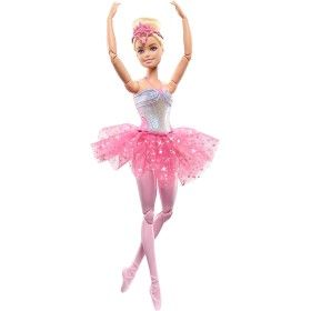 Mattel HLC25 Barbie Dreamtopia Luci Scintillanti ballerina con luci, coroncina e tutù rosa