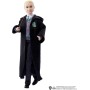 Mattel HMF35 Harry Potter - Draco Malfoy con uniforme di Hogwarts Casa Serpeverde e la sua bacchetta