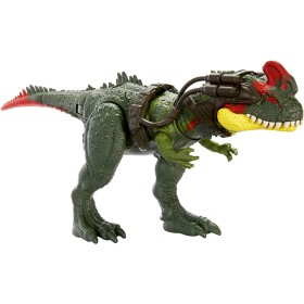 Mattel HLP25 Jurassic World Predatori Giganti Sinotiranno con mossa d'attacco e kit di tracciamento