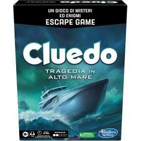 Hasbro F6110 Cluedo Escape - Tragedia in Alto Mare un gioco di misteri ed enigmi in versione Escape Game
