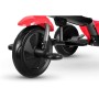 Triciclo Qplay Cosy 4in1 con Maniglione Direzionabile e Cappottina Parasole 8811 Rosso